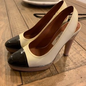 LANVIN Vintage Slingback Patent Leather Heels